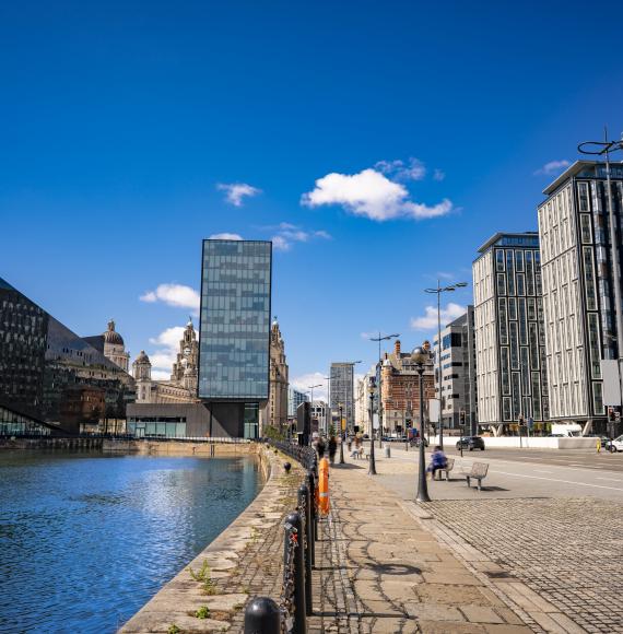 Liverpool skyline from the Strand Street