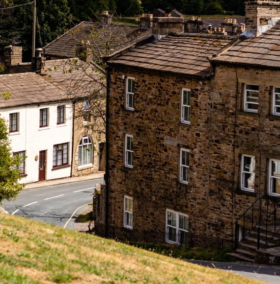 English town of Reeth in the Yourkshire Dales