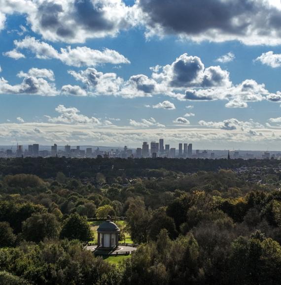 View of Manchester from Heaton Park