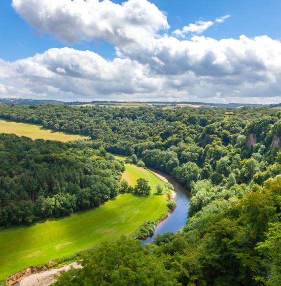 View of the landscape in Herefordshire