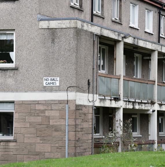 Poor social housing in the UK