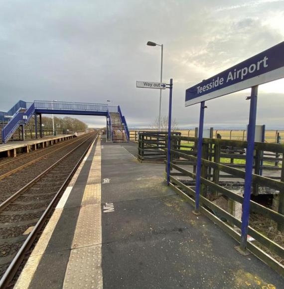 Teesside Airport Station