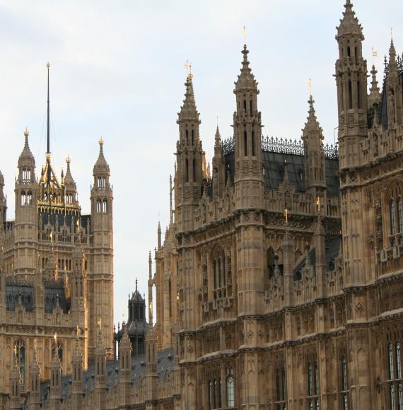 The Houses of Parliament, The Palace of Westminster.