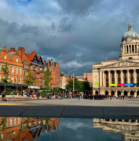 Old Market Square in Nottingham