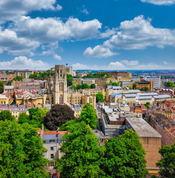 Overlooking Bristol from Cabot Tower, Bristol, England