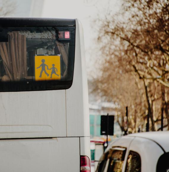 A school bus service in the UK
