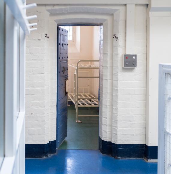 British prison cell