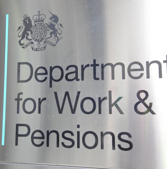Sign for the Department for Work and Pensions