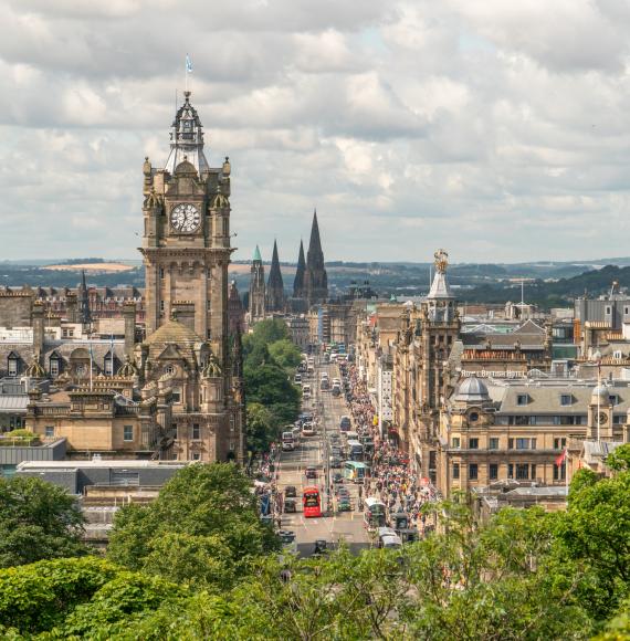 Edinburgh Scotland Skyline