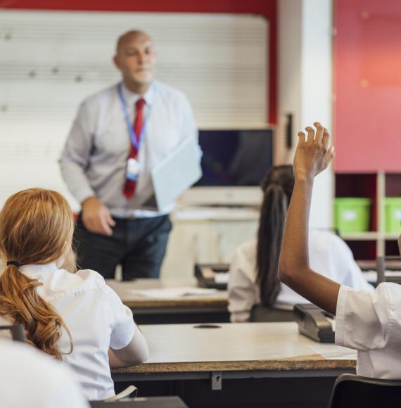 Students in a classroom