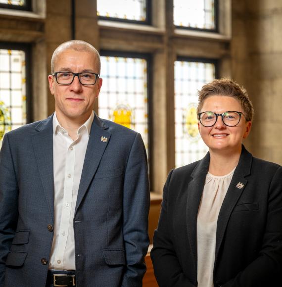 Tom Stannard and Cllr Bev Craig
