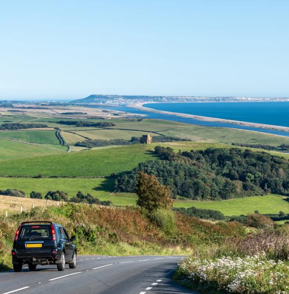 View of the Dorset coastline