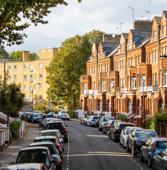 Residential street in London