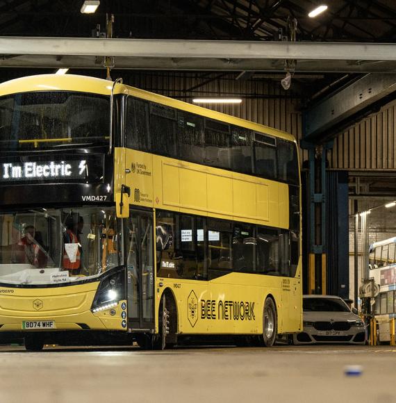 Bee Bus in Depot