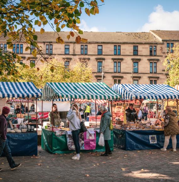 Food market in Glasgow