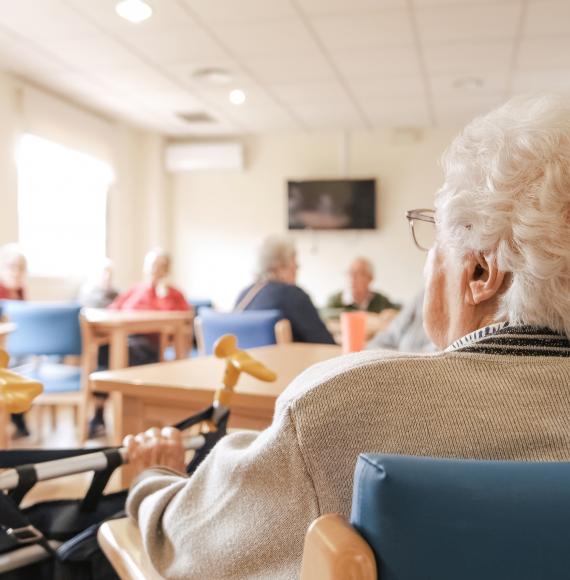 Old people in a room