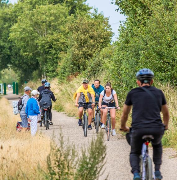 People cycling
