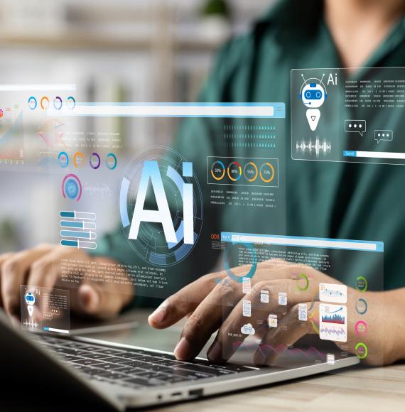 Person using AI