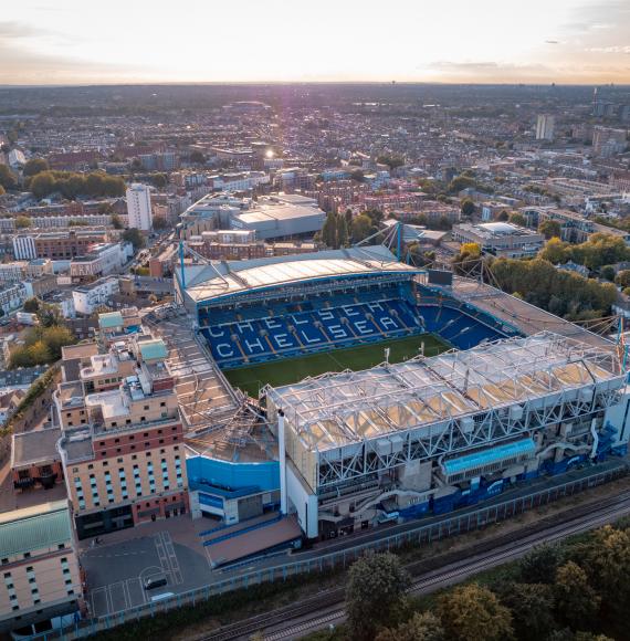 Stamford Bridge football stadium, London