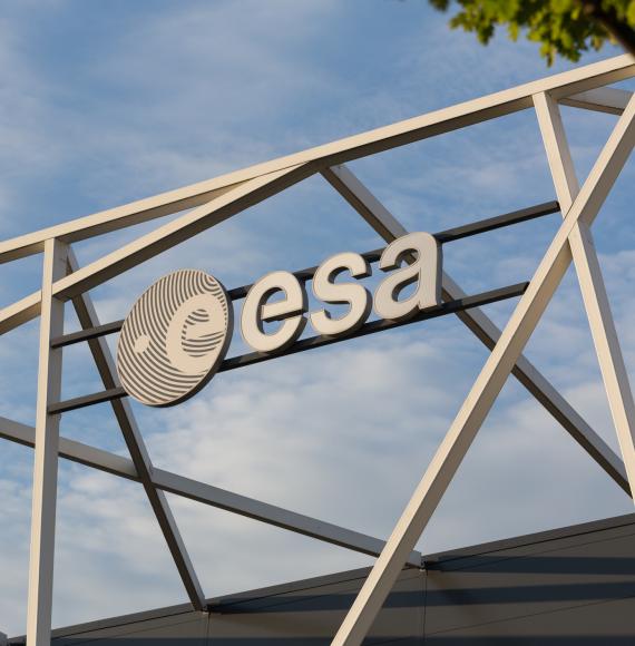 European Space Agency sign