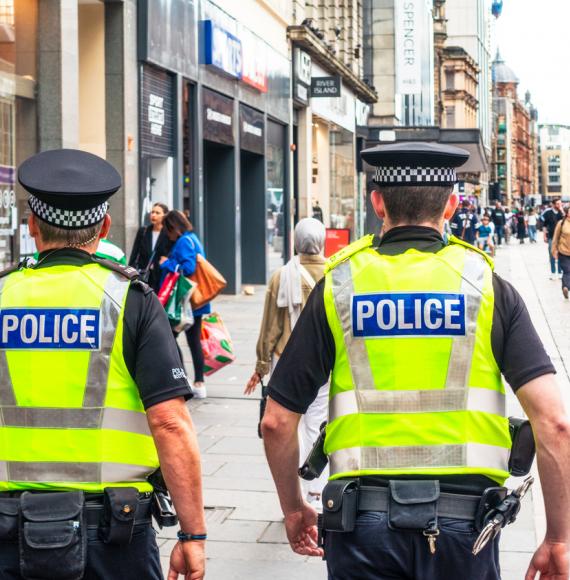 Police officers on the street