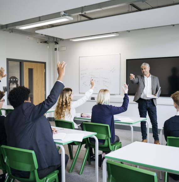 Secondary school classroom
