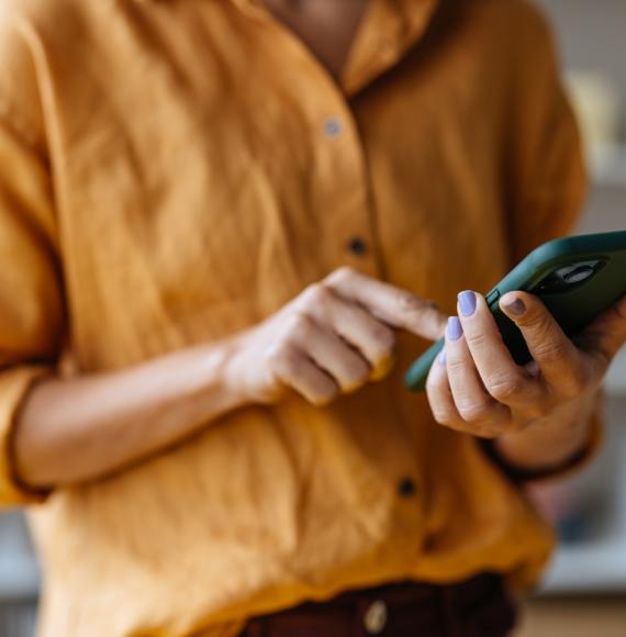 Woman using a mobile phone