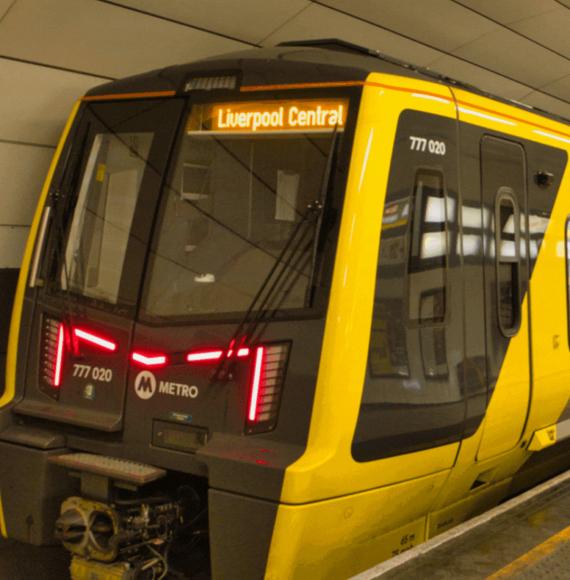 Merseyrail Train at Station
