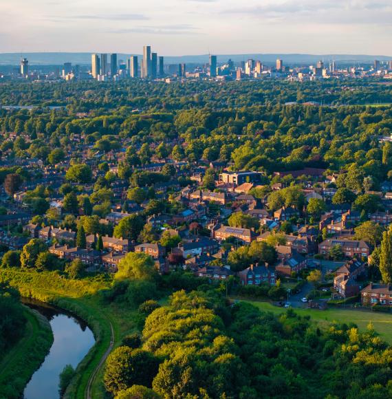 Manchester suburban area