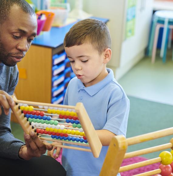 Teacher in primary school