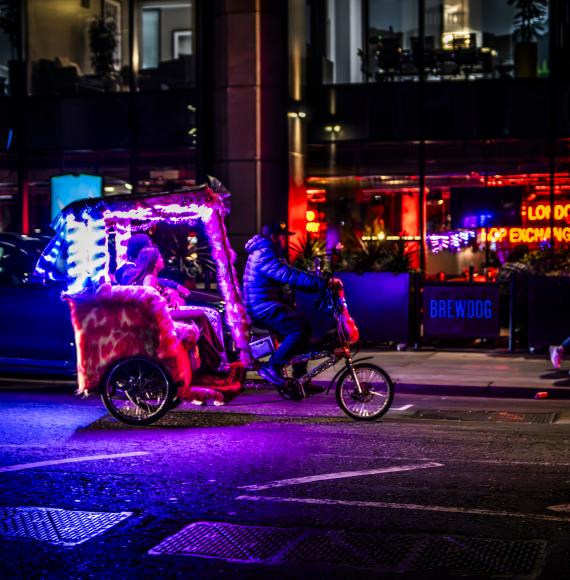 Pedicab in London