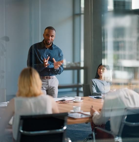 People working in an office