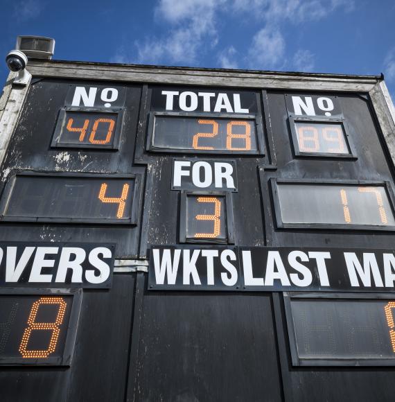 Cricket scoreboard