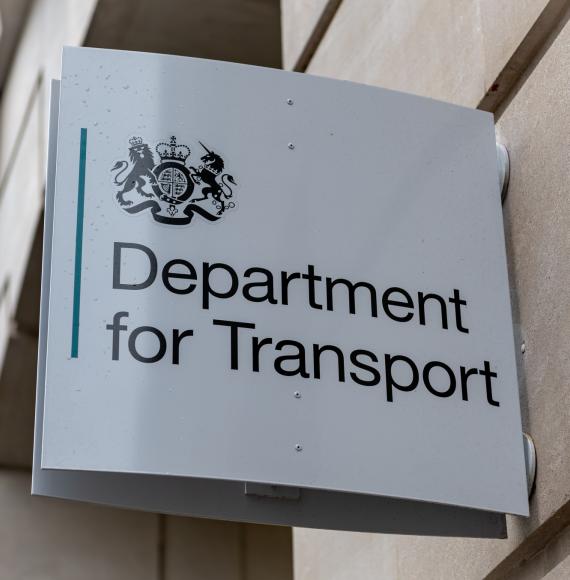 Department for Transport sign