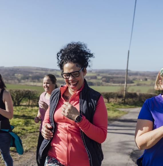 Group of women working out