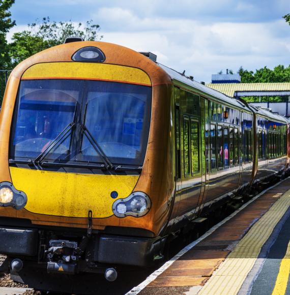 Train in the countryside