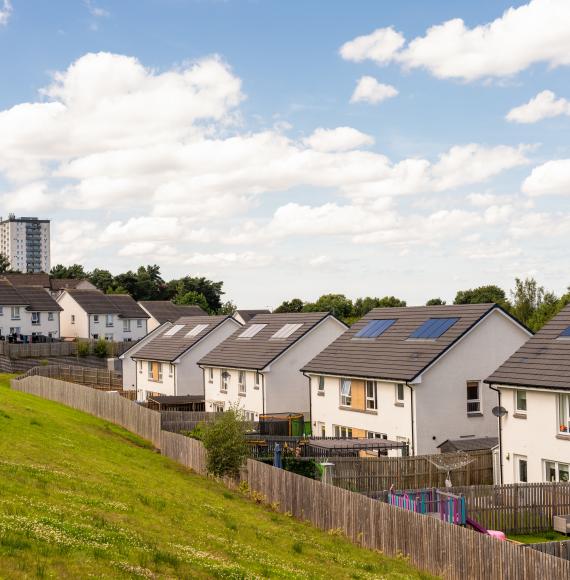 Group of council houses