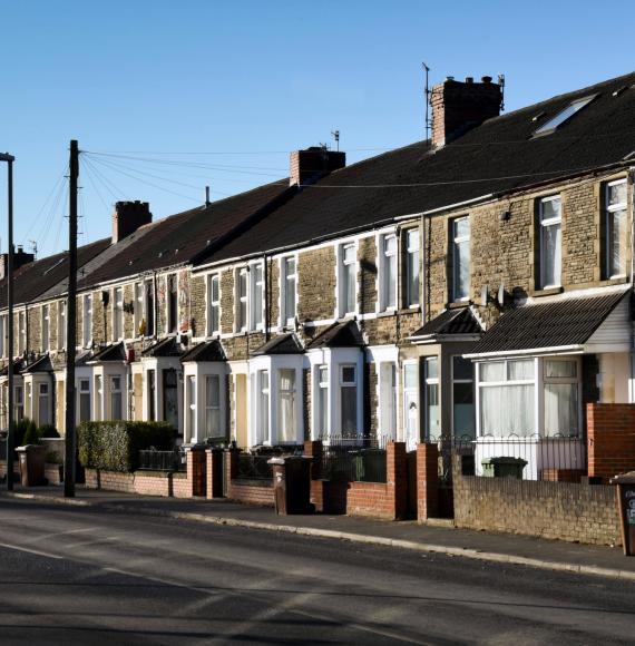 Houses in Welsh town