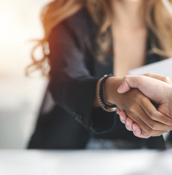 Person getting a new job