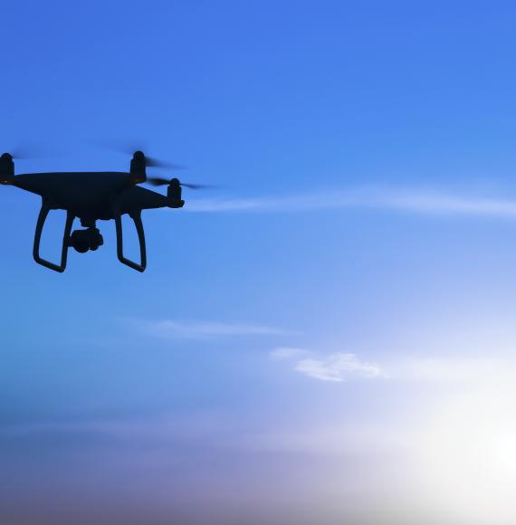 Drone in the air