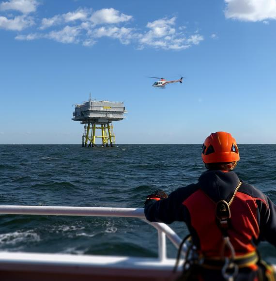 Offshore wind worker