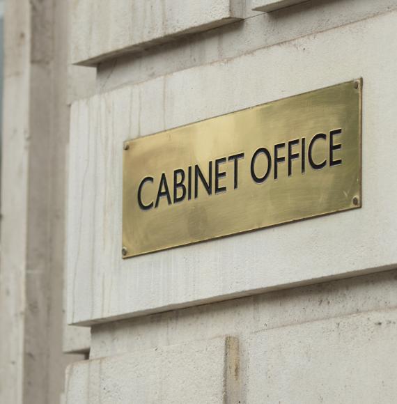 Cabinet Office sign