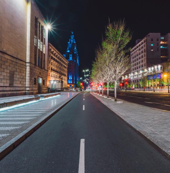 Road in Liverpool