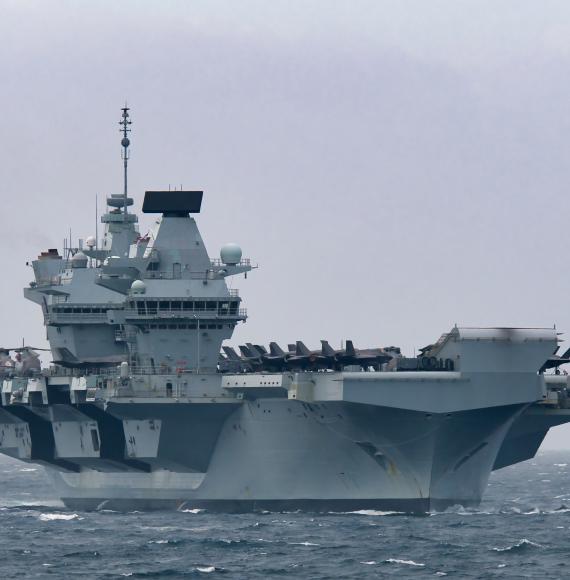 Royal Navy aircraft carrier