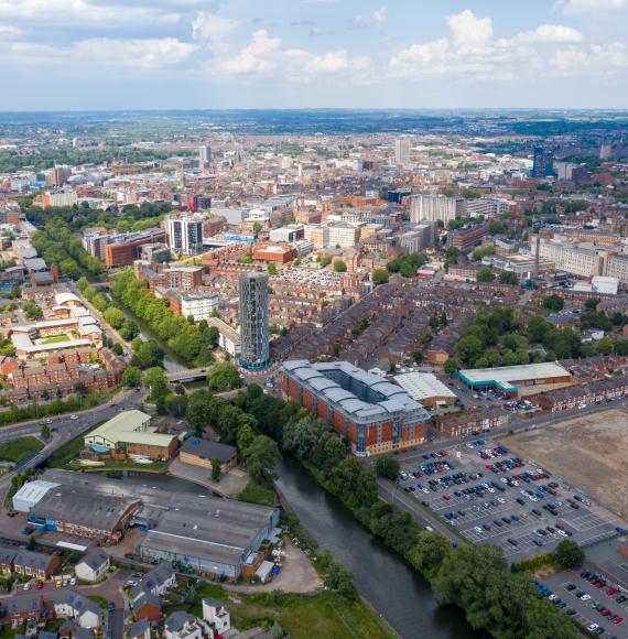 Leicester from above