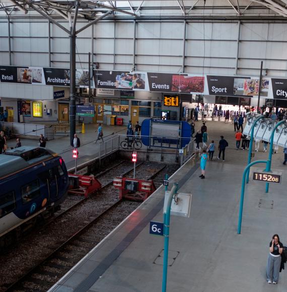 Northern train at Leeds station