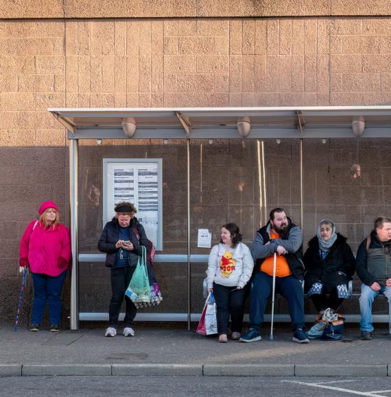 People waiting for bus