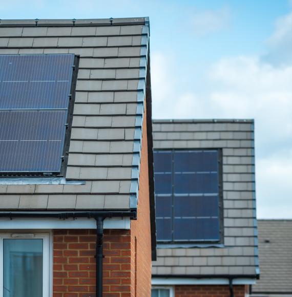 Solar panels on council homes