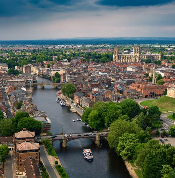 York aerial view