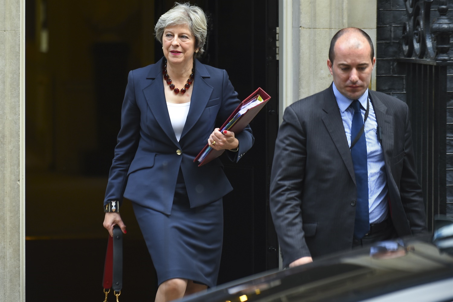 889 Theresa May leaving commons c.Alberto PezzaliNurPhotoSipa USA